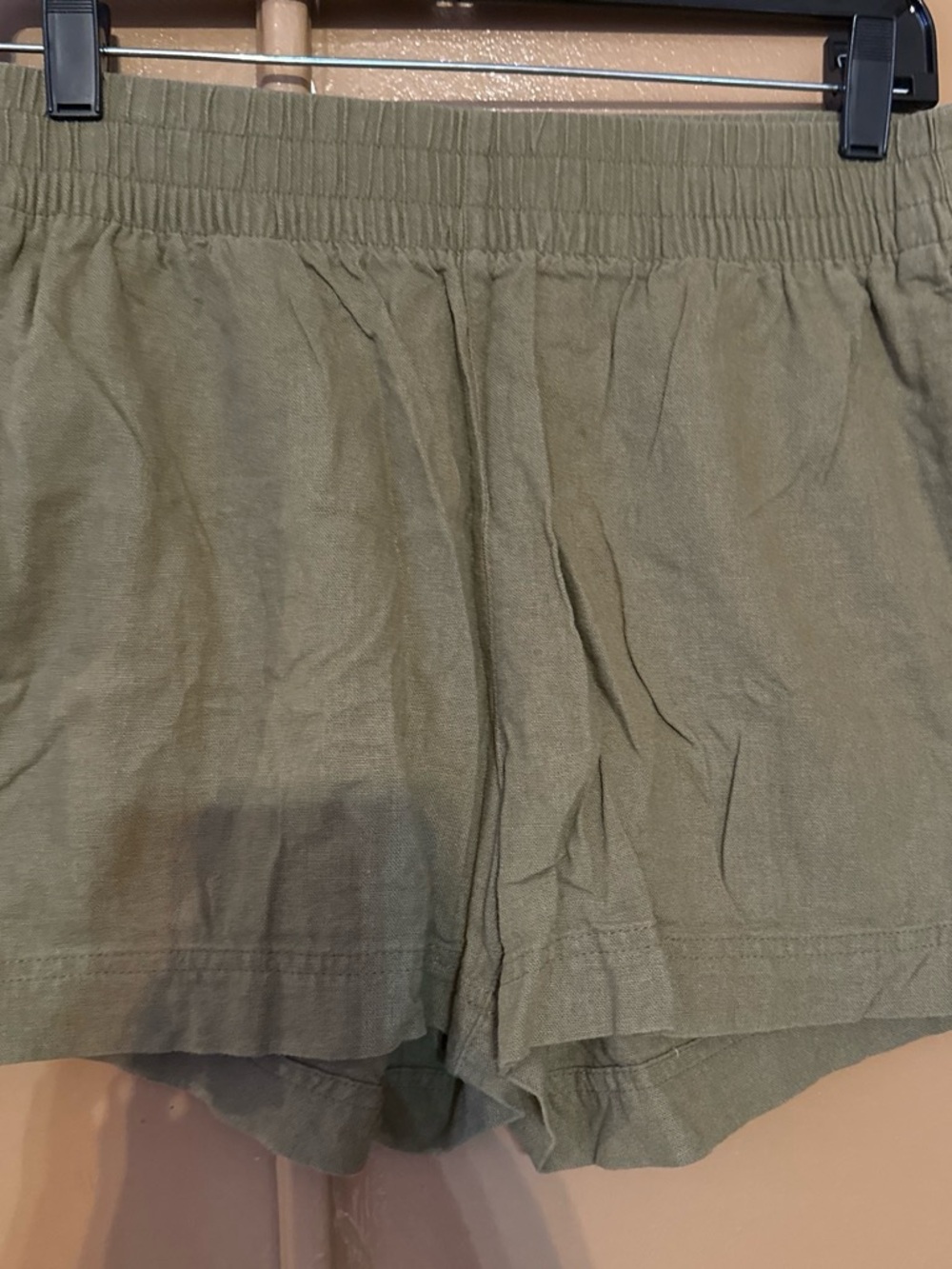 Old Navy Olive High-Waist Casual Shorts